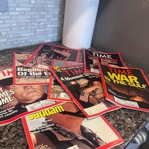 Collection of 8 TIME Magazines from the Gulf War